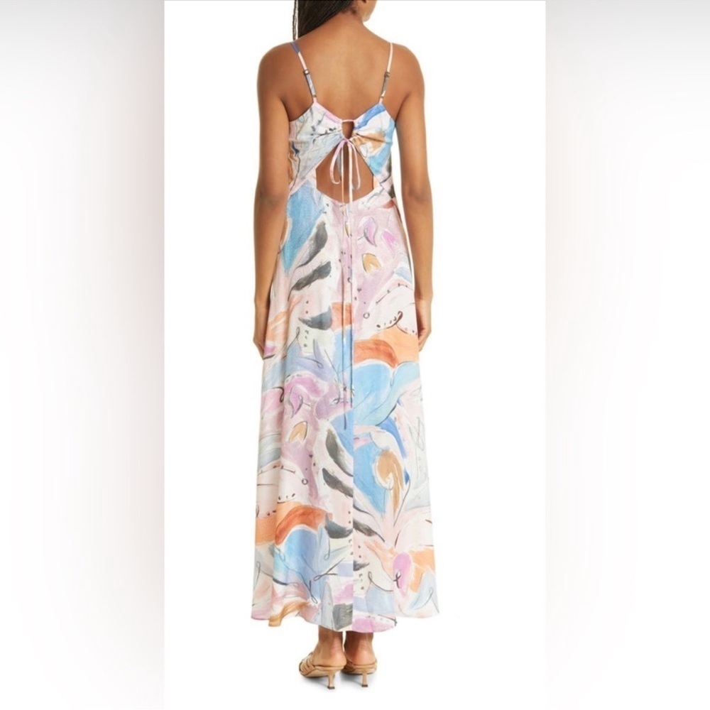 NWOT Ted Baker Lizybet V-Neck Strappy Maxi Dress sz TB 2 US 4-6 - Picture 2 of 8